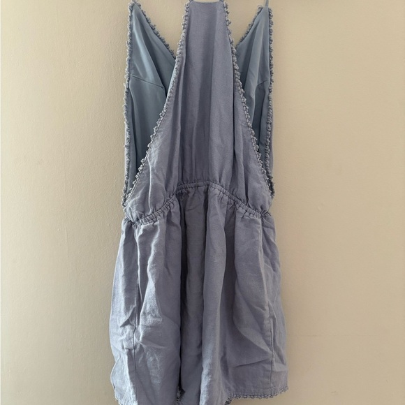 Love Tree Women's‎ Soft Blue Romper - Picture 4 of 4